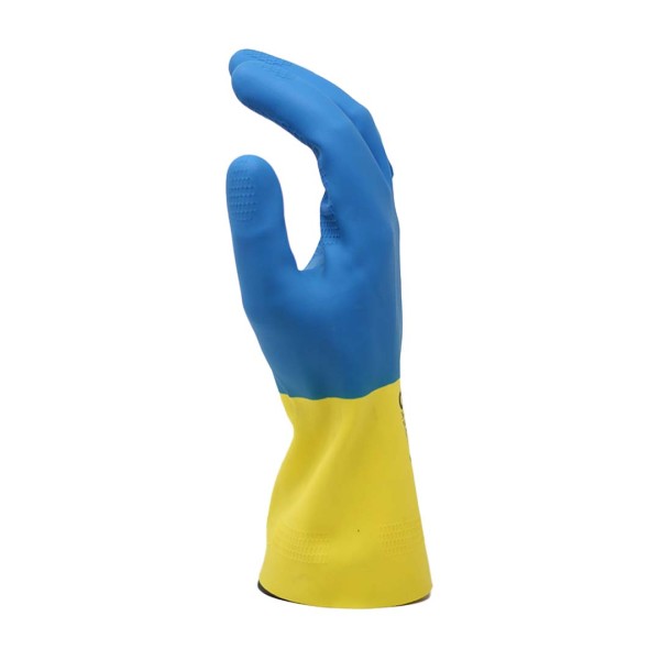Guante de neopreno con ruedo de látex