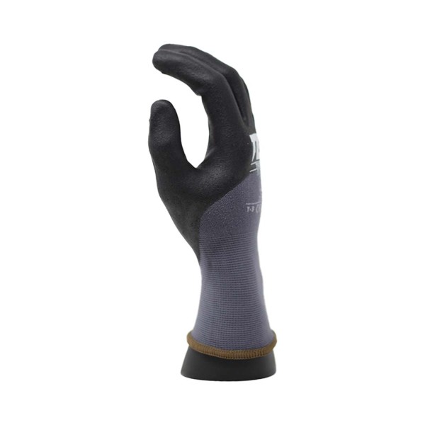 Guante de nylon gris sin costuras