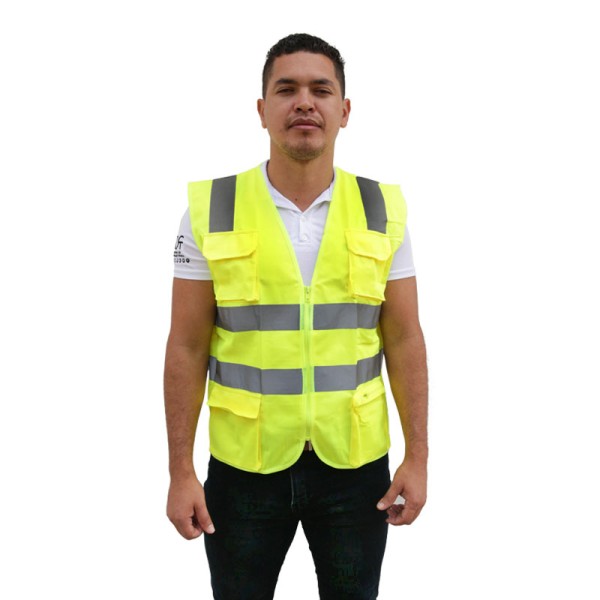 Chaleco Tipo Ingeniero Color Limón